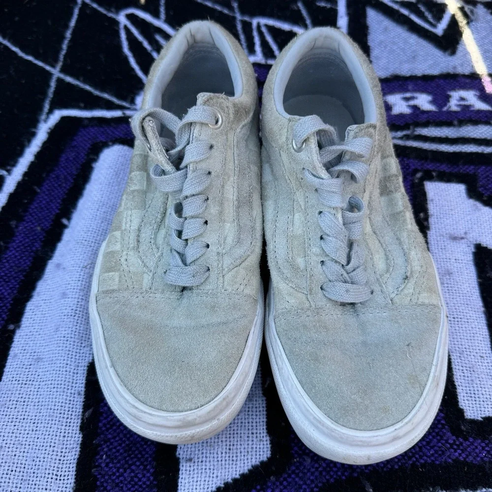 Size 5‎ - Vans - Old Skool Stacked Grey Checkered Chunky Platform